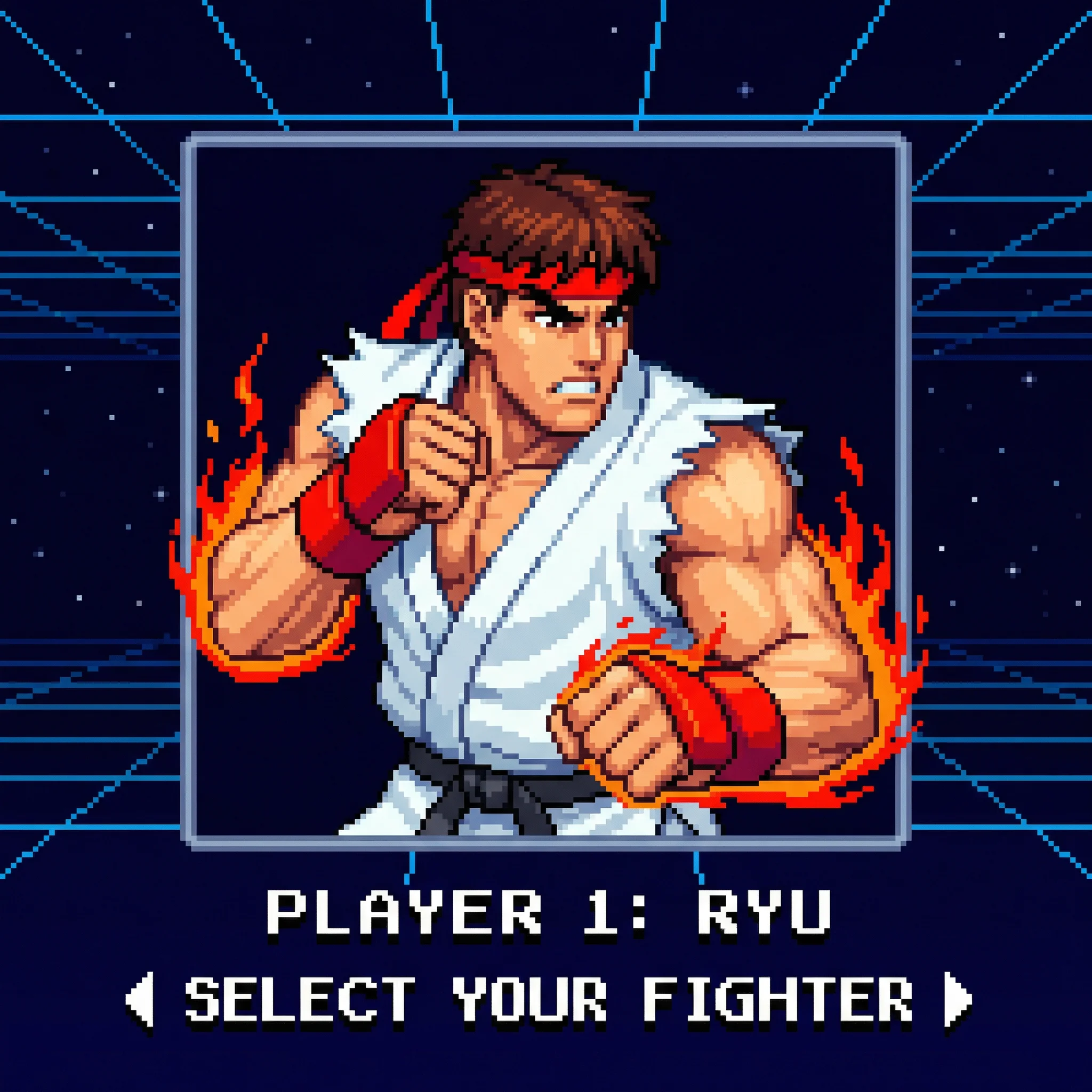 格斗家隆的像素头像 - pg赏金女王 角色